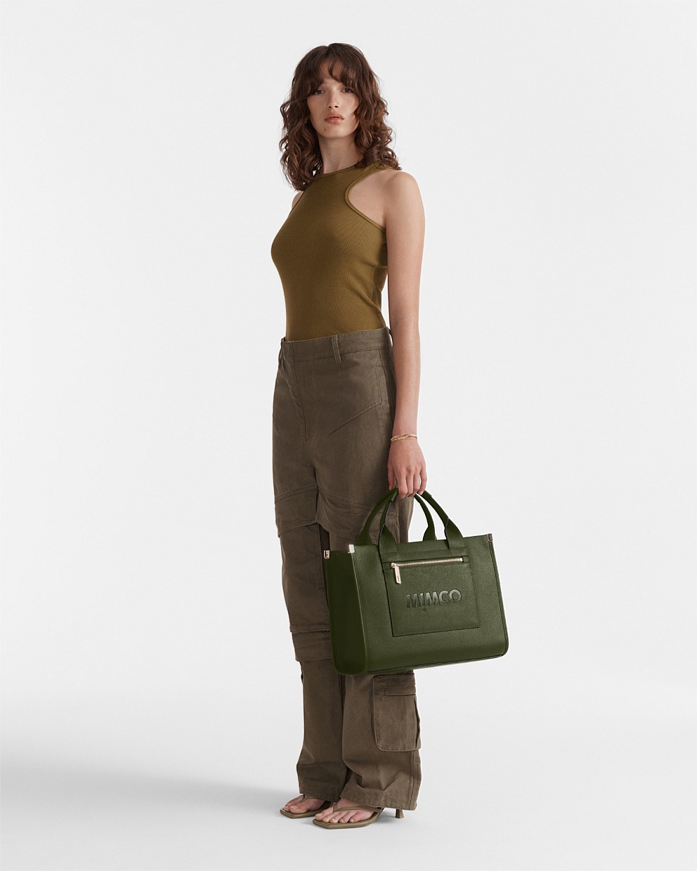 Winter Moss Patch Leather Tote Bag - Bags | Mimco