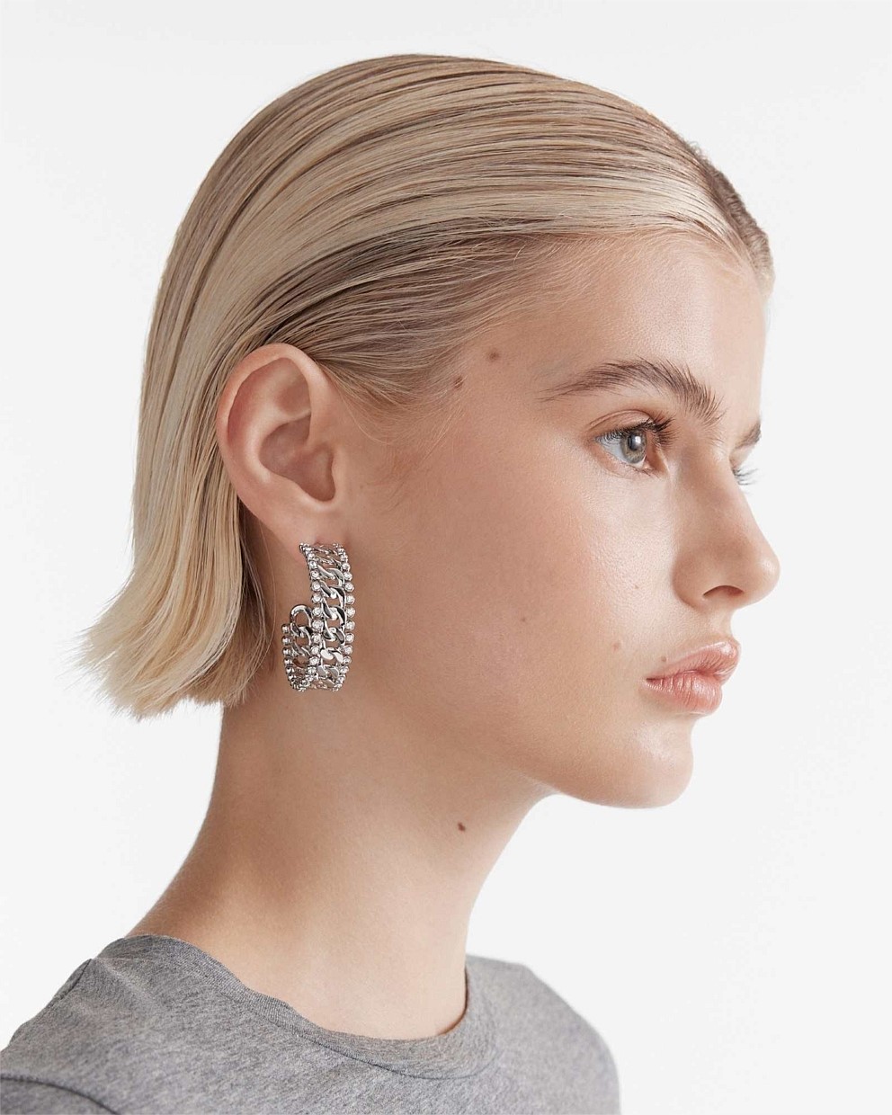 Lost Chain Hoop Earrings