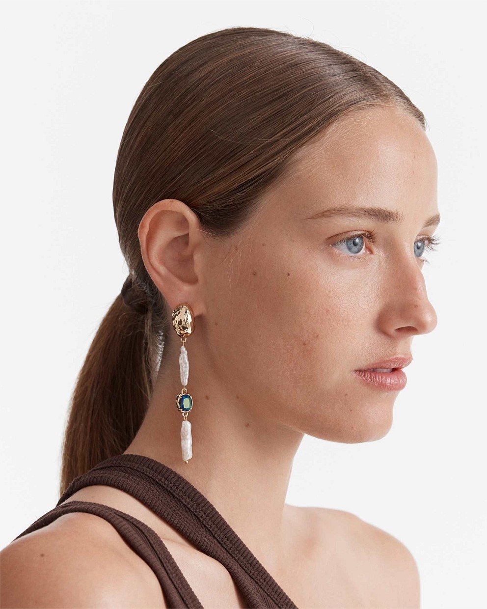 Reflective Long Drop Earrings