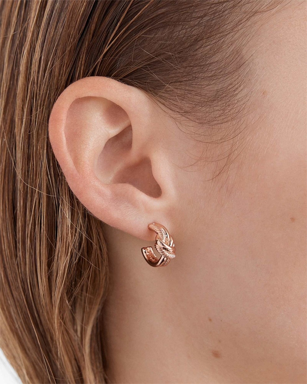 Knot Me Micro Hoop Earrings