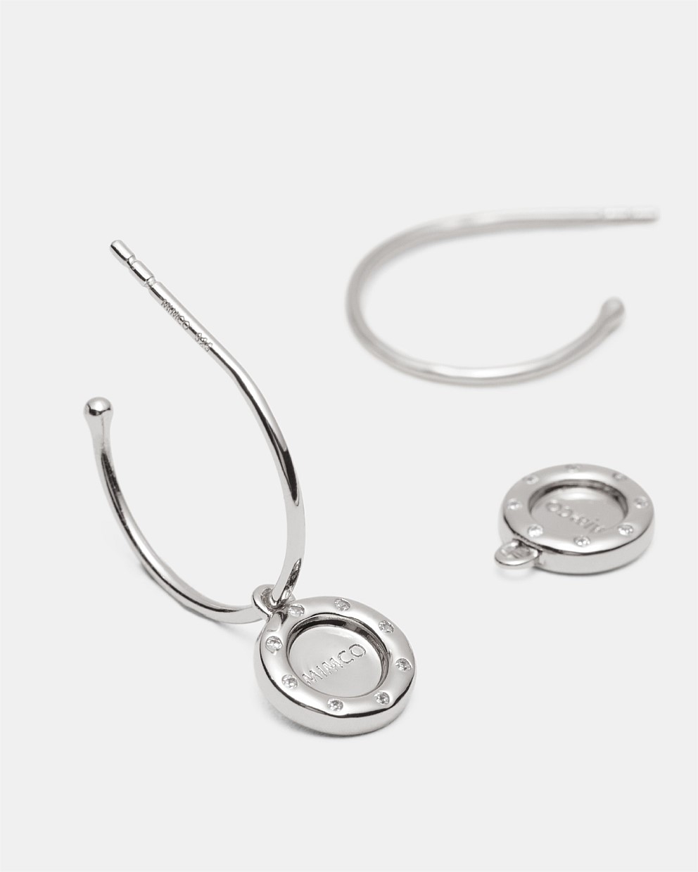 Lune Charm Hoop Earrings