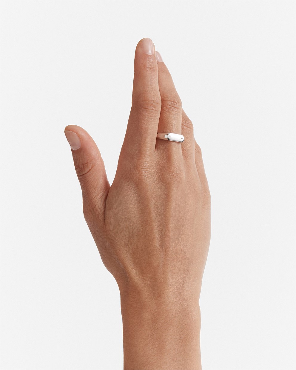 Oblique Signet Ring