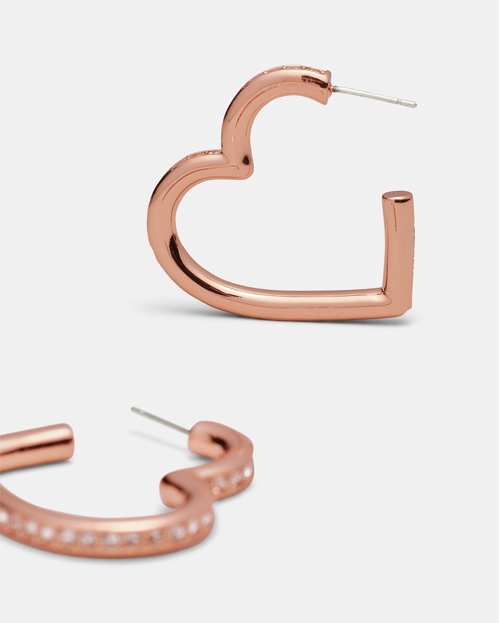 Passionate Heart Hoop Earrings