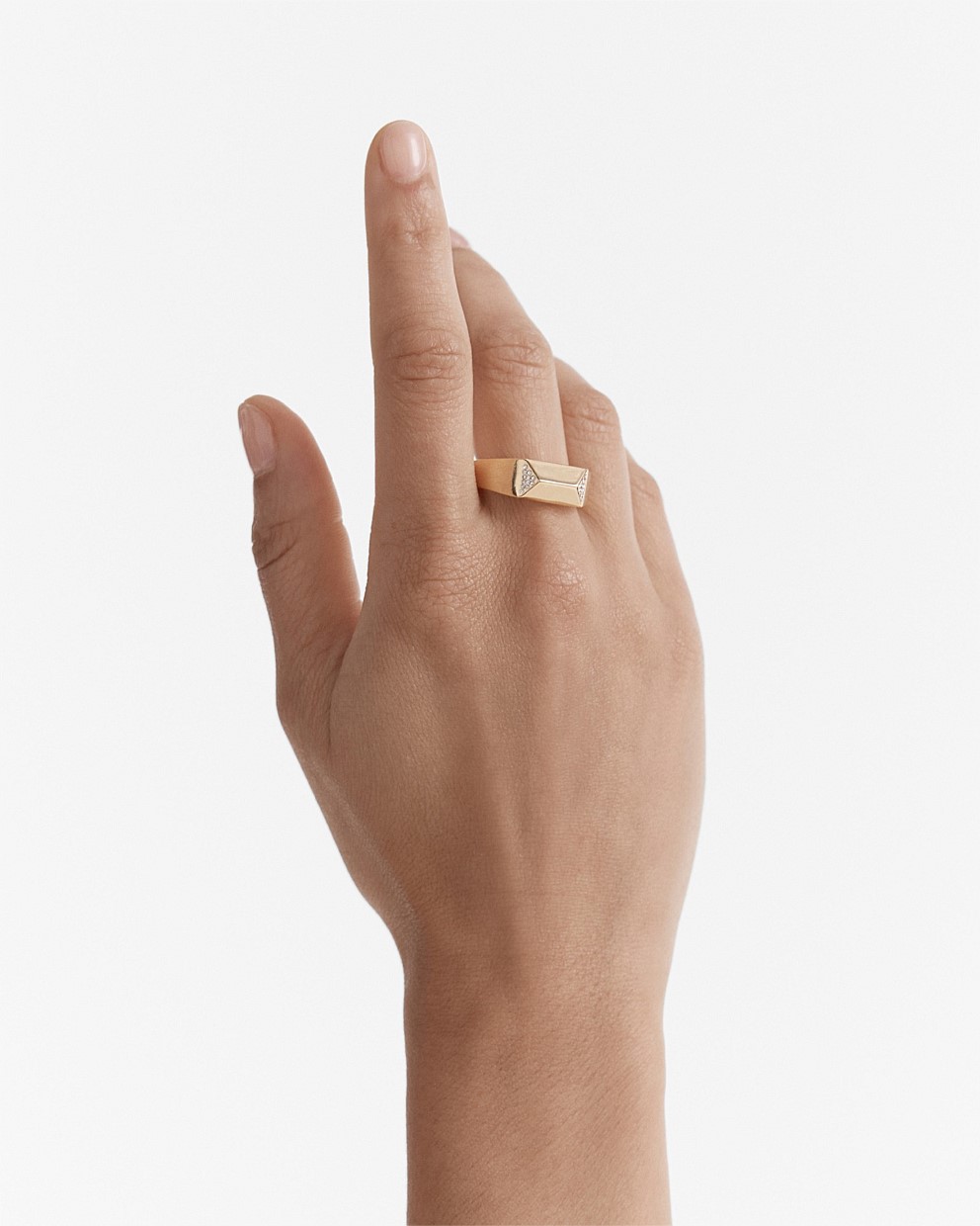 Slay To The Rhythm Pave Signet Ring