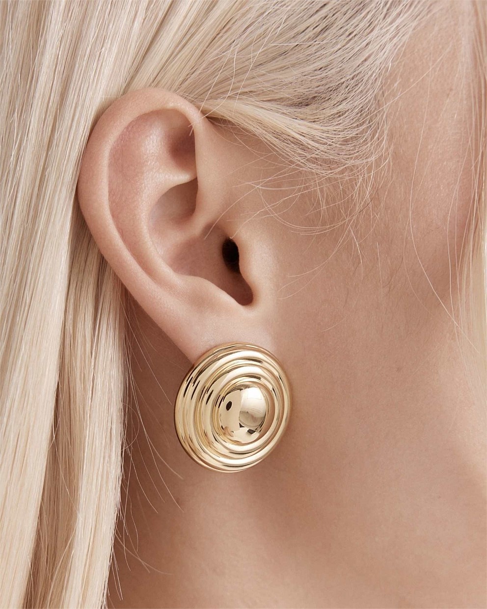 Groove That Soothes Oversized Stud Earrings