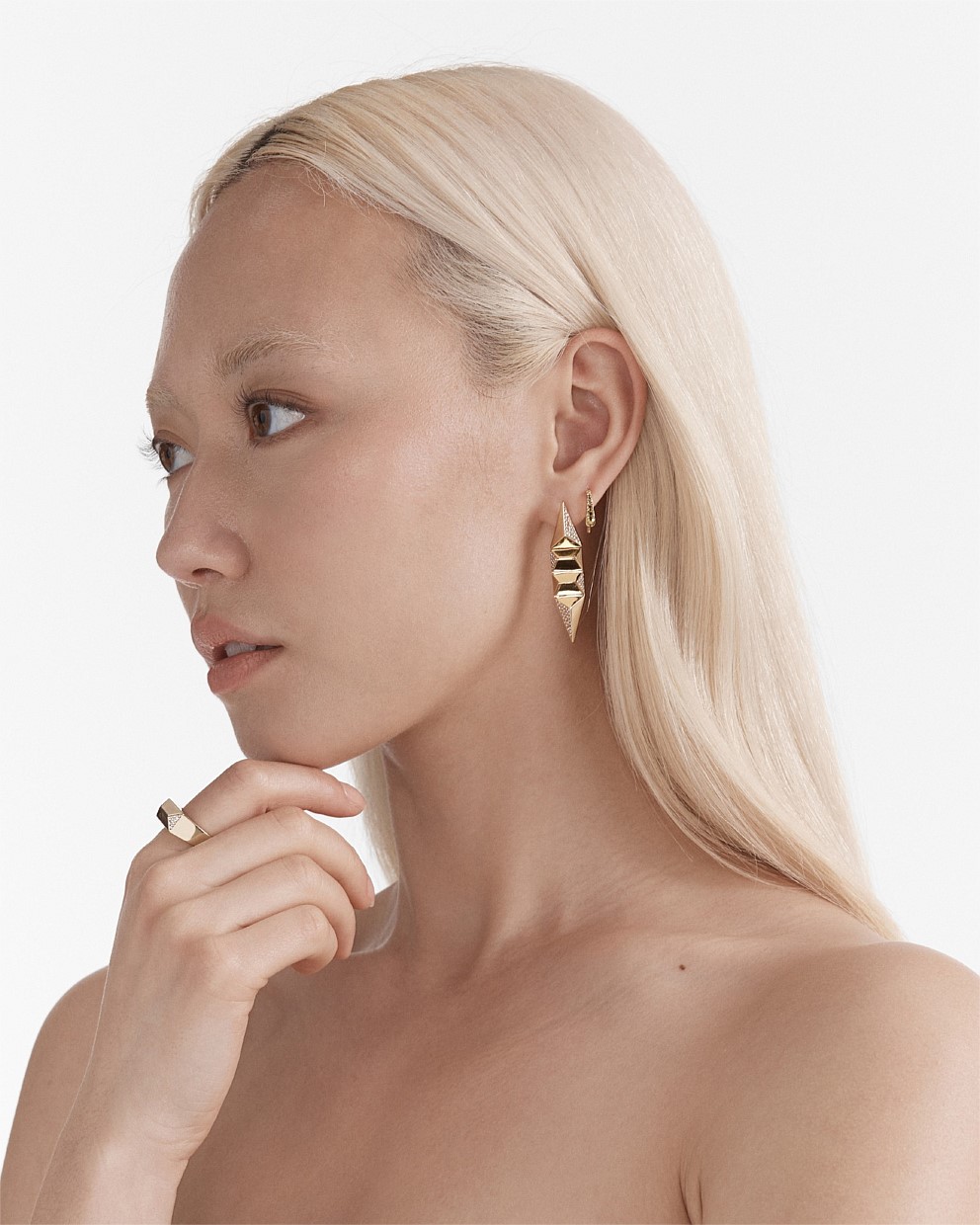 Slay To The Rhythm Pave Drop Earrings