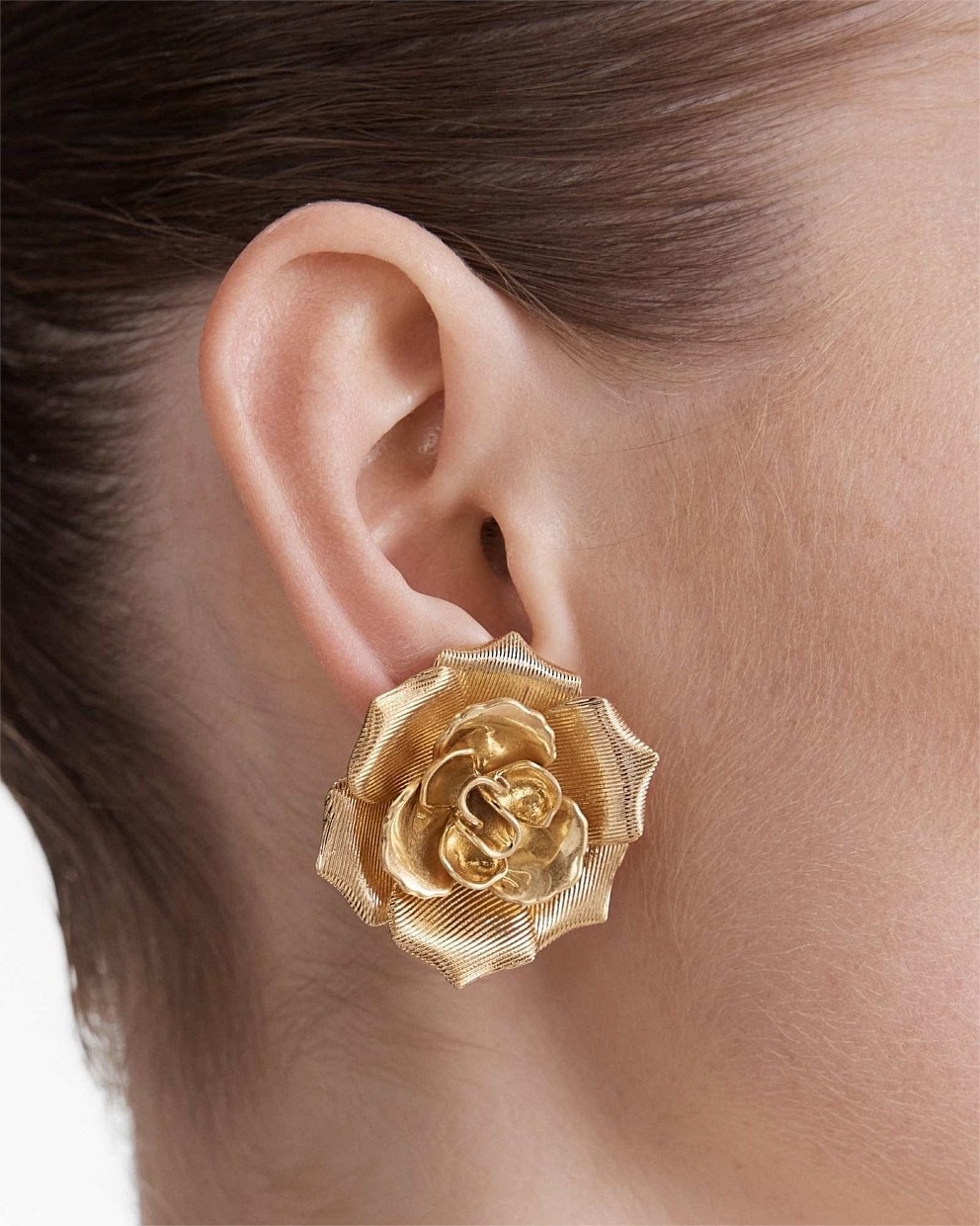 La Vie En Rose Oversized Clip On Earrings