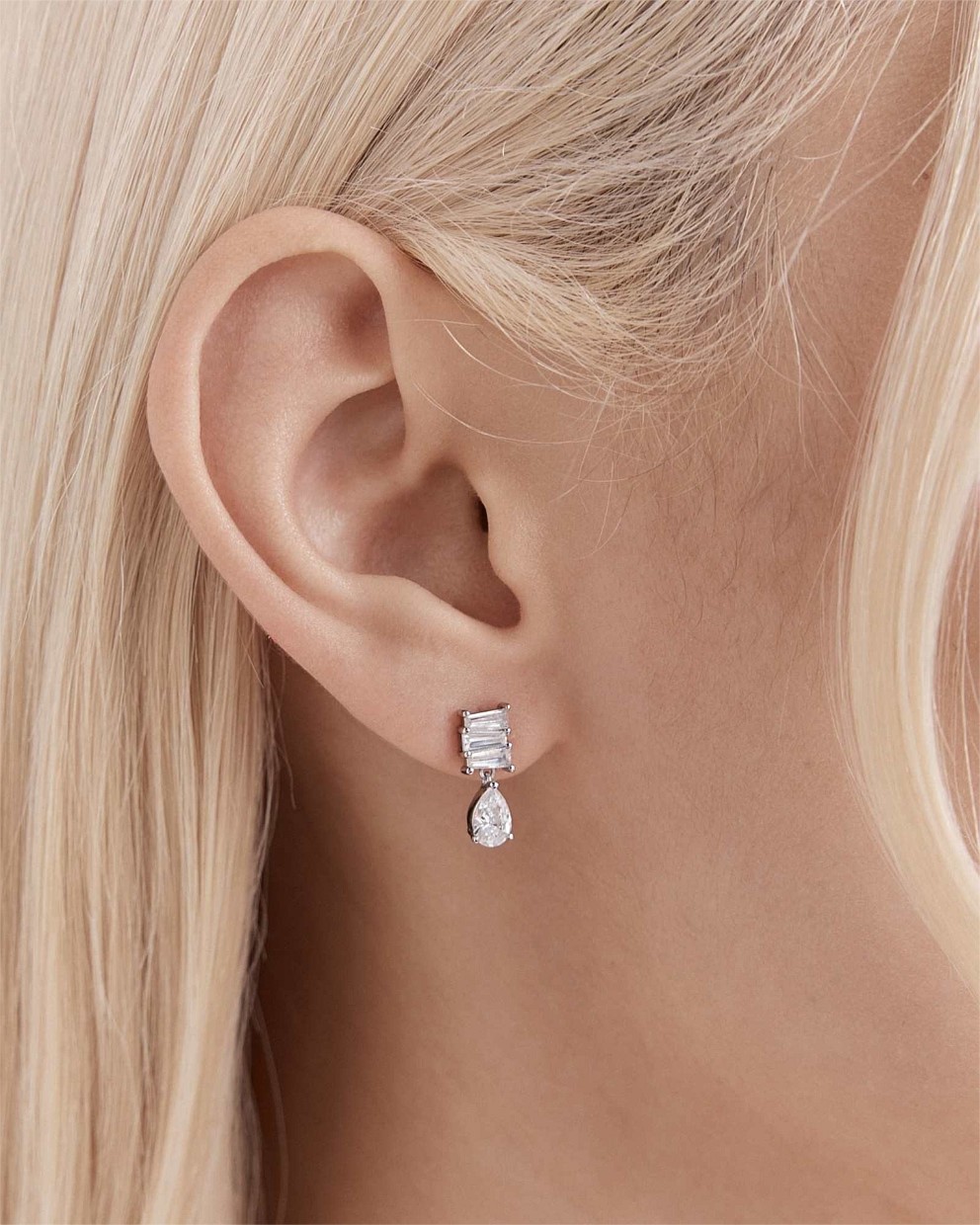 Enchantment Crystal Drop Stud Earrings