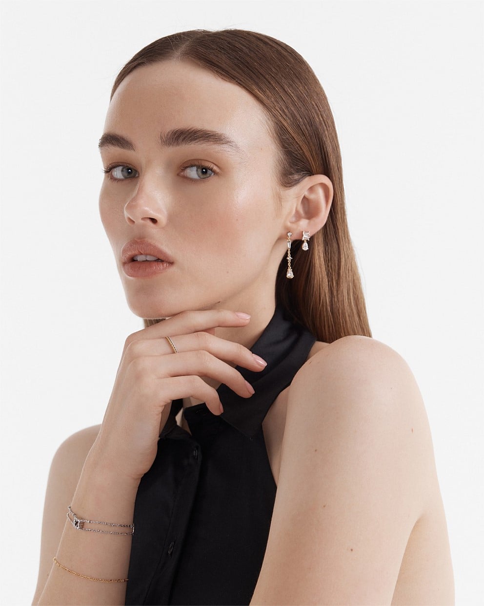 Temptation Chain Stud Earrings