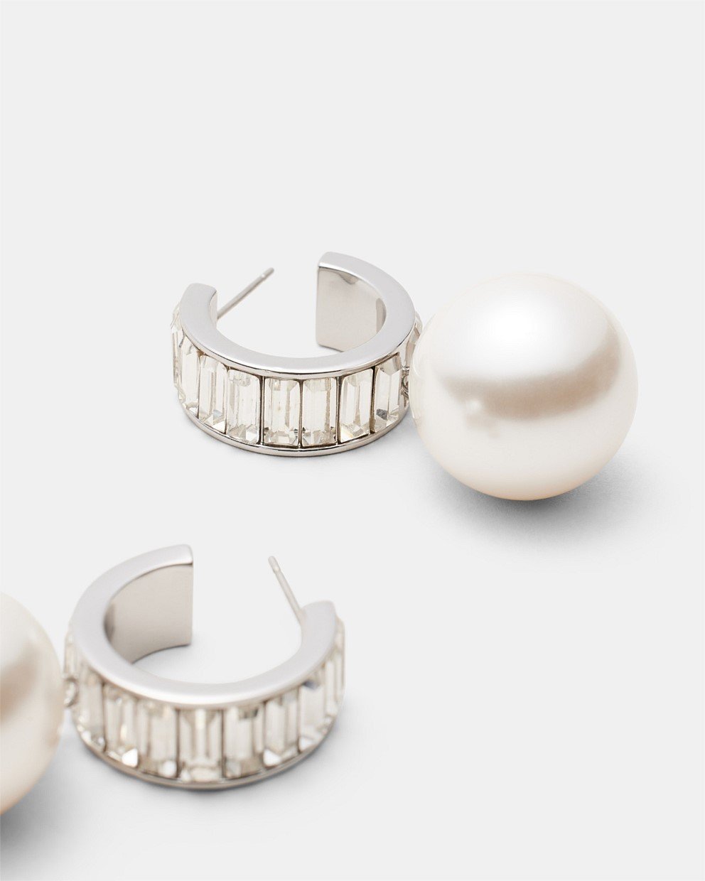 Releve Pearl Hoop Earrings