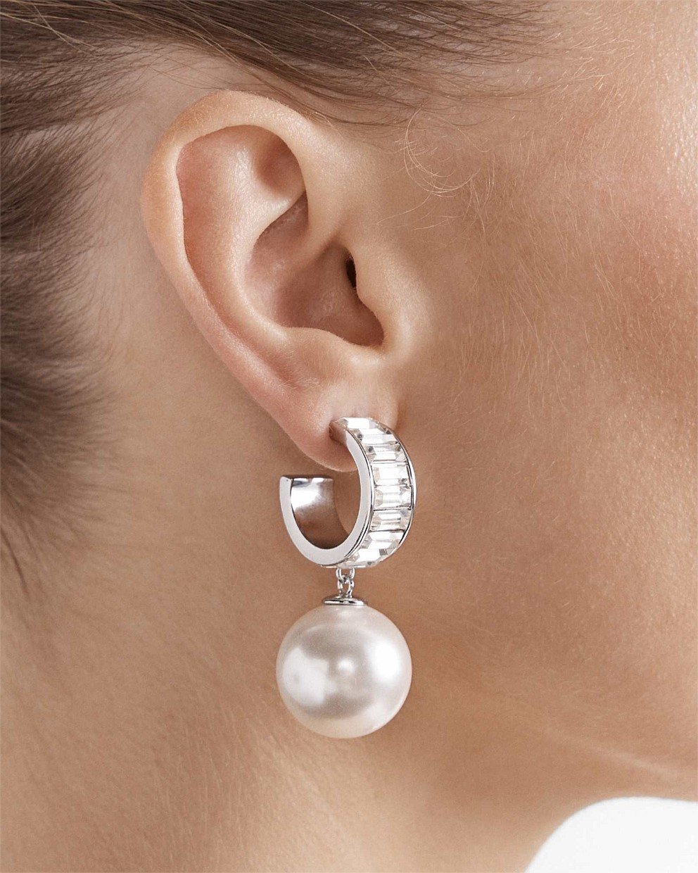 Releve Pearl Hoop Earrings