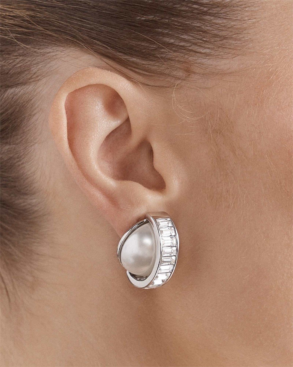 Releve Oversized Pearl Stud Earrings