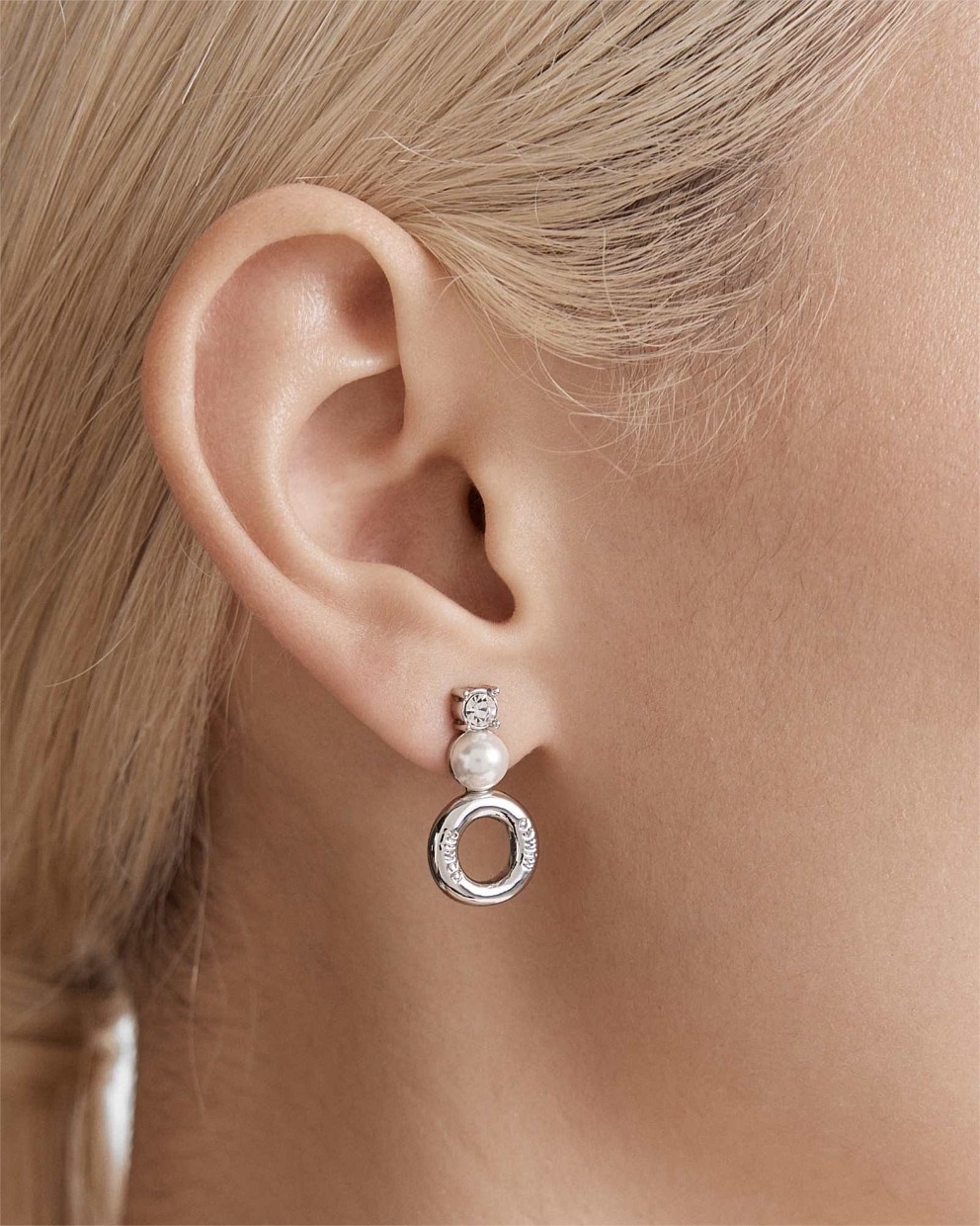 Circulate Drop Stud Earrings