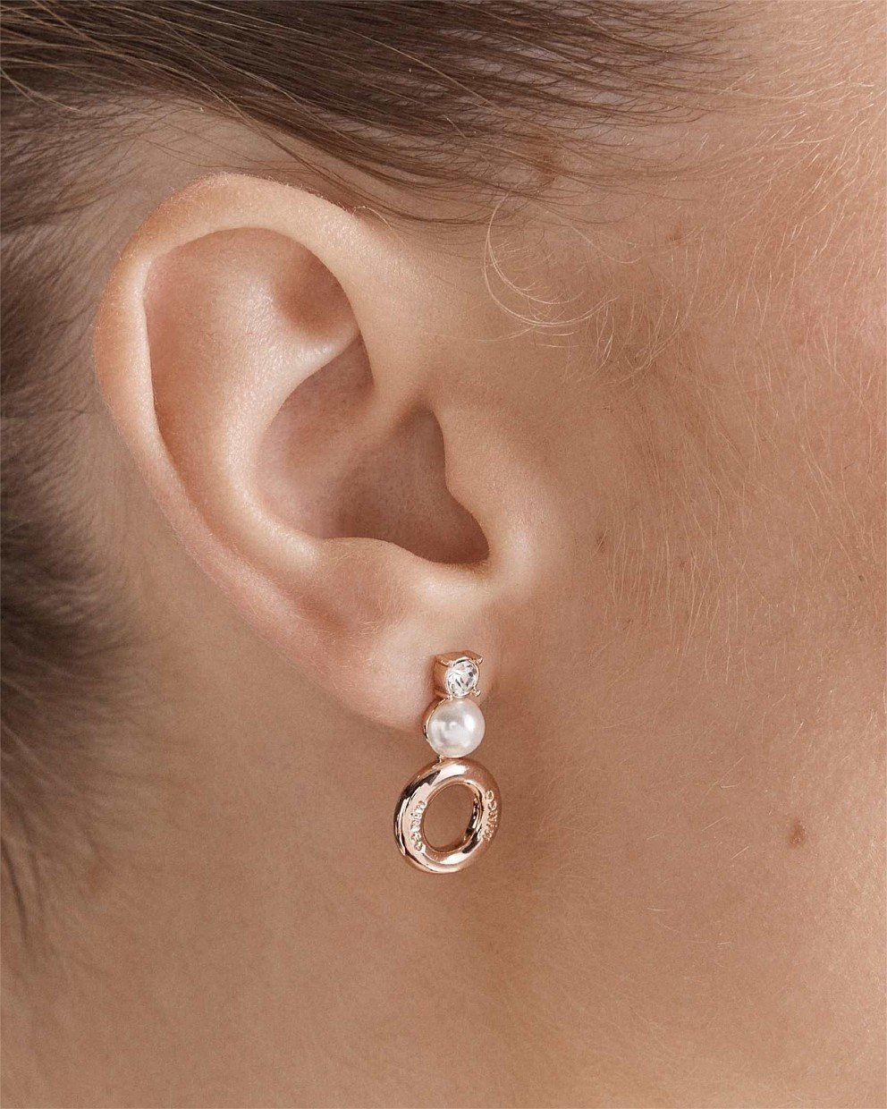 Circulate Drop Stud Earrings