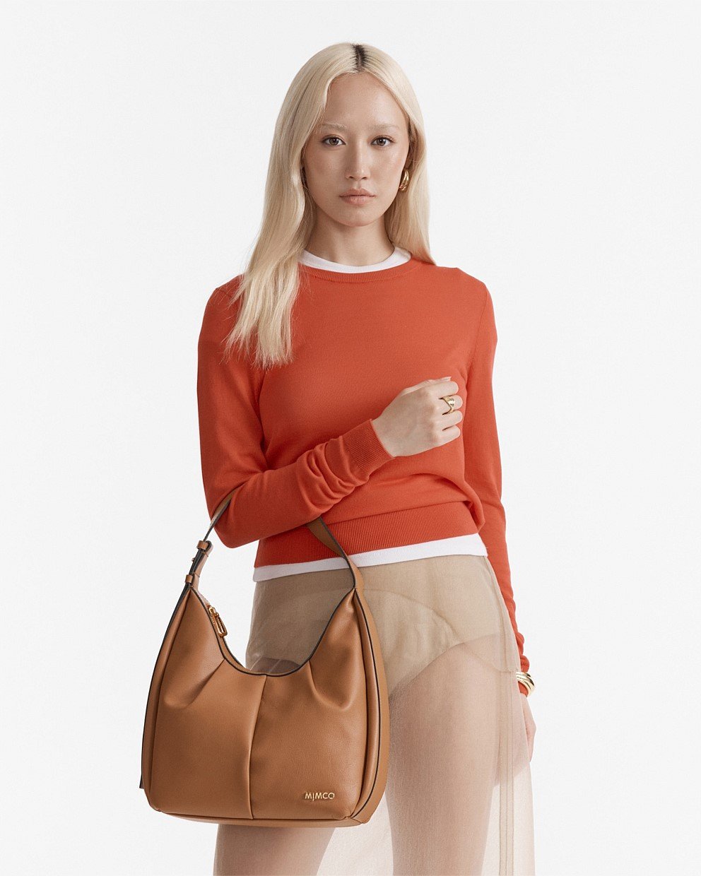 Donna Small Zip Hobo Bag