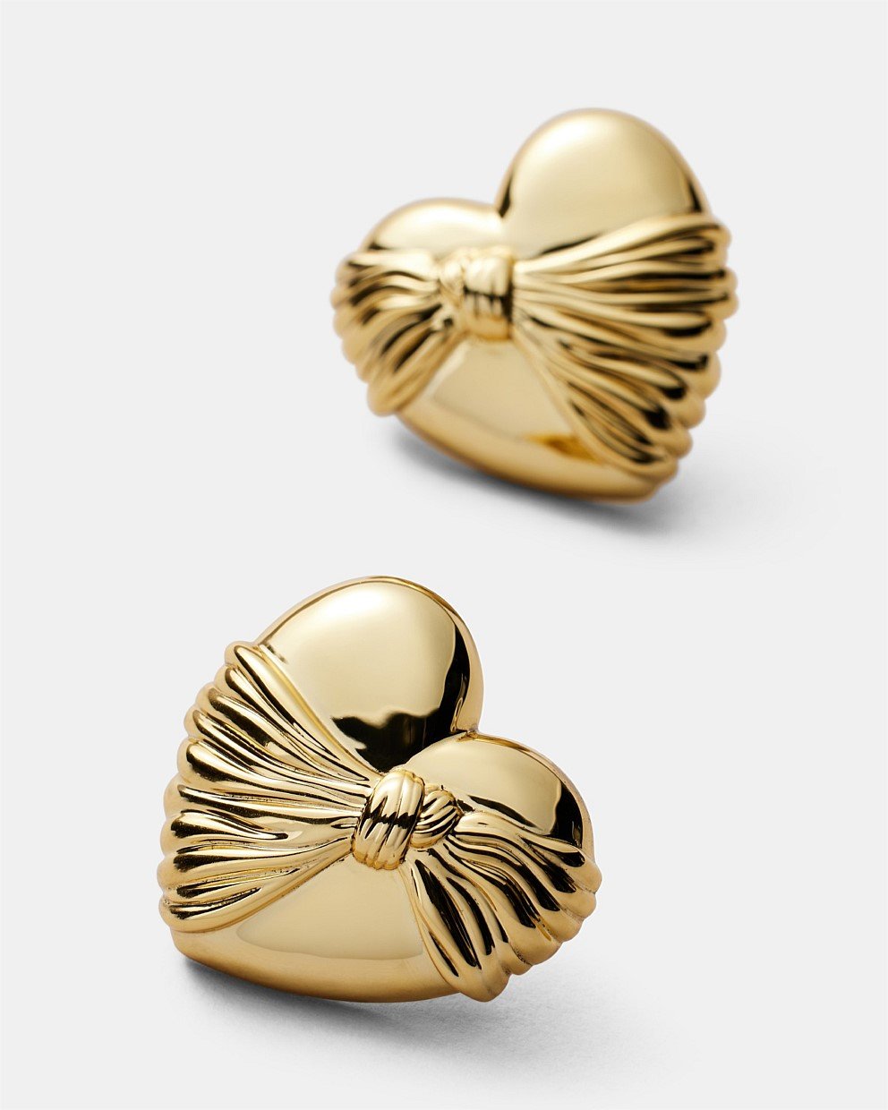 En Pointe Heart Stud Earrings