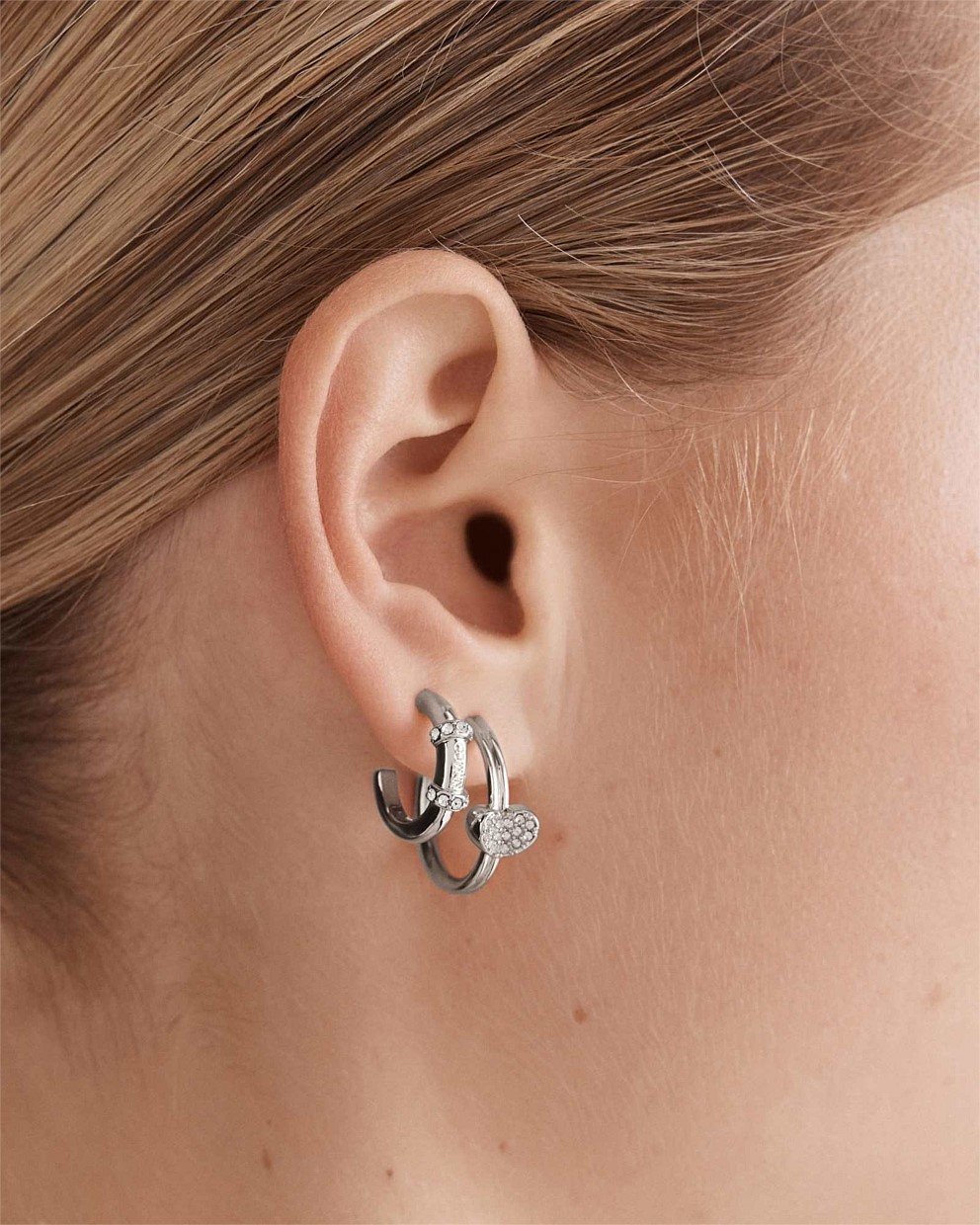 Heart To Heart Hoop Earrings