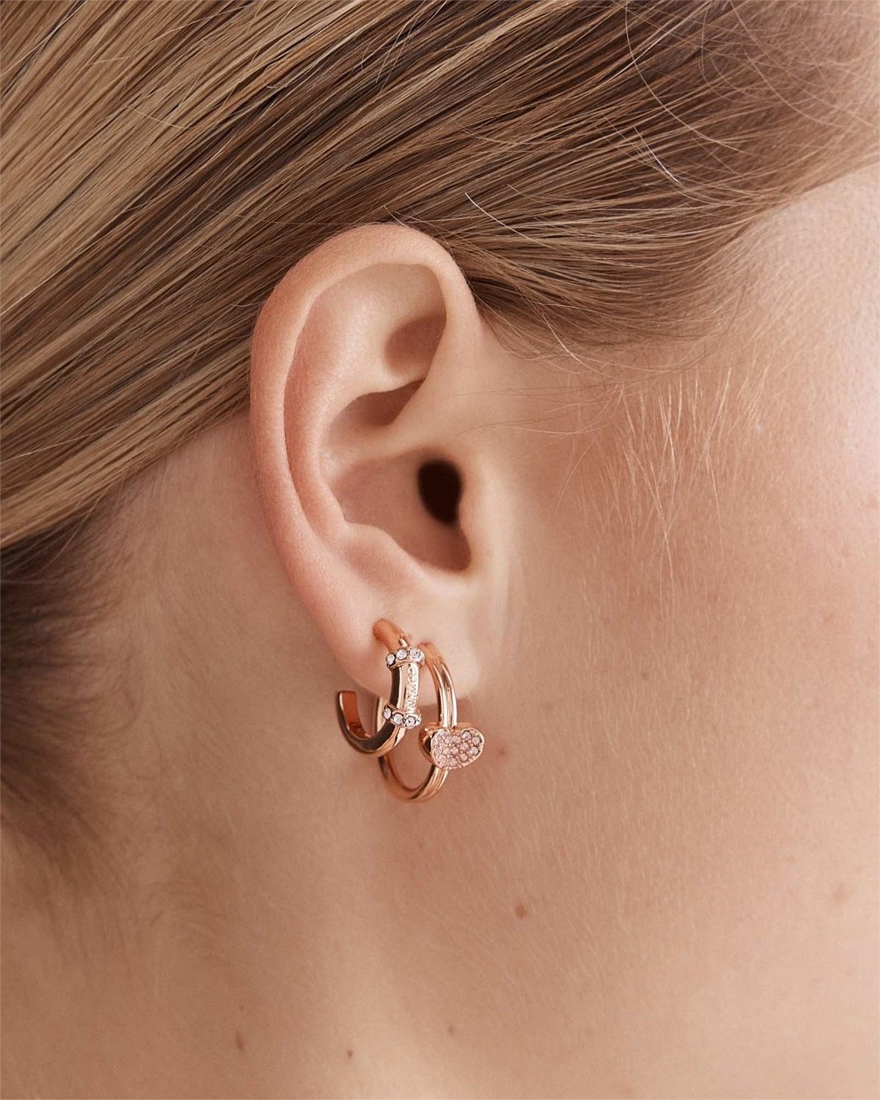 Heart To Heart Hoop Earrings