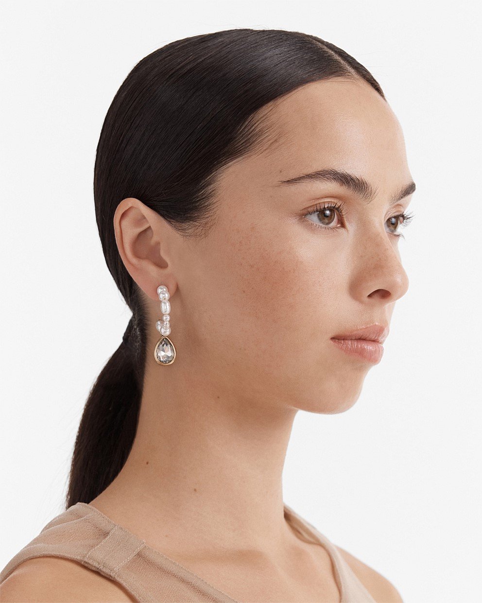 Bubbly Pearl Hoop Earrings