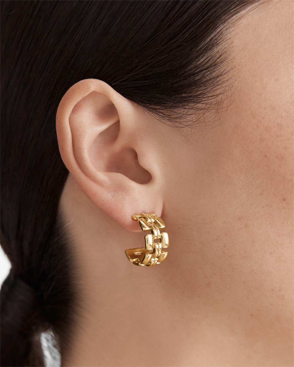 Linked Up Hoop Earrings