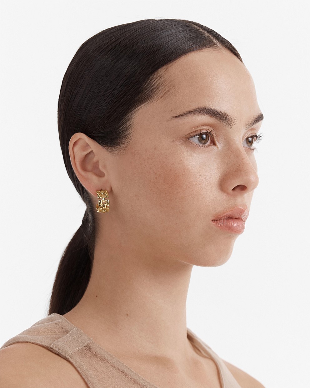 Linked Up Hoop Earrings