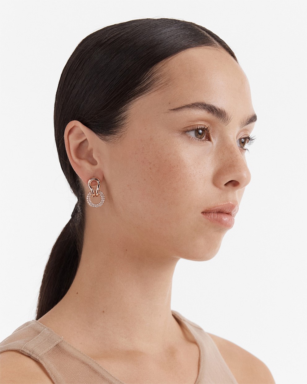 Lets Connect Hoop Earrings