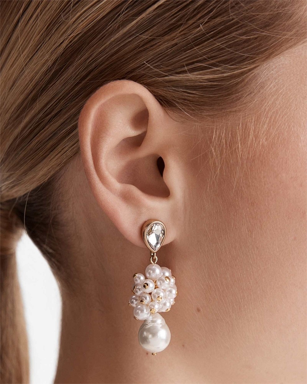 Bubbly Pearl Drop Earrings