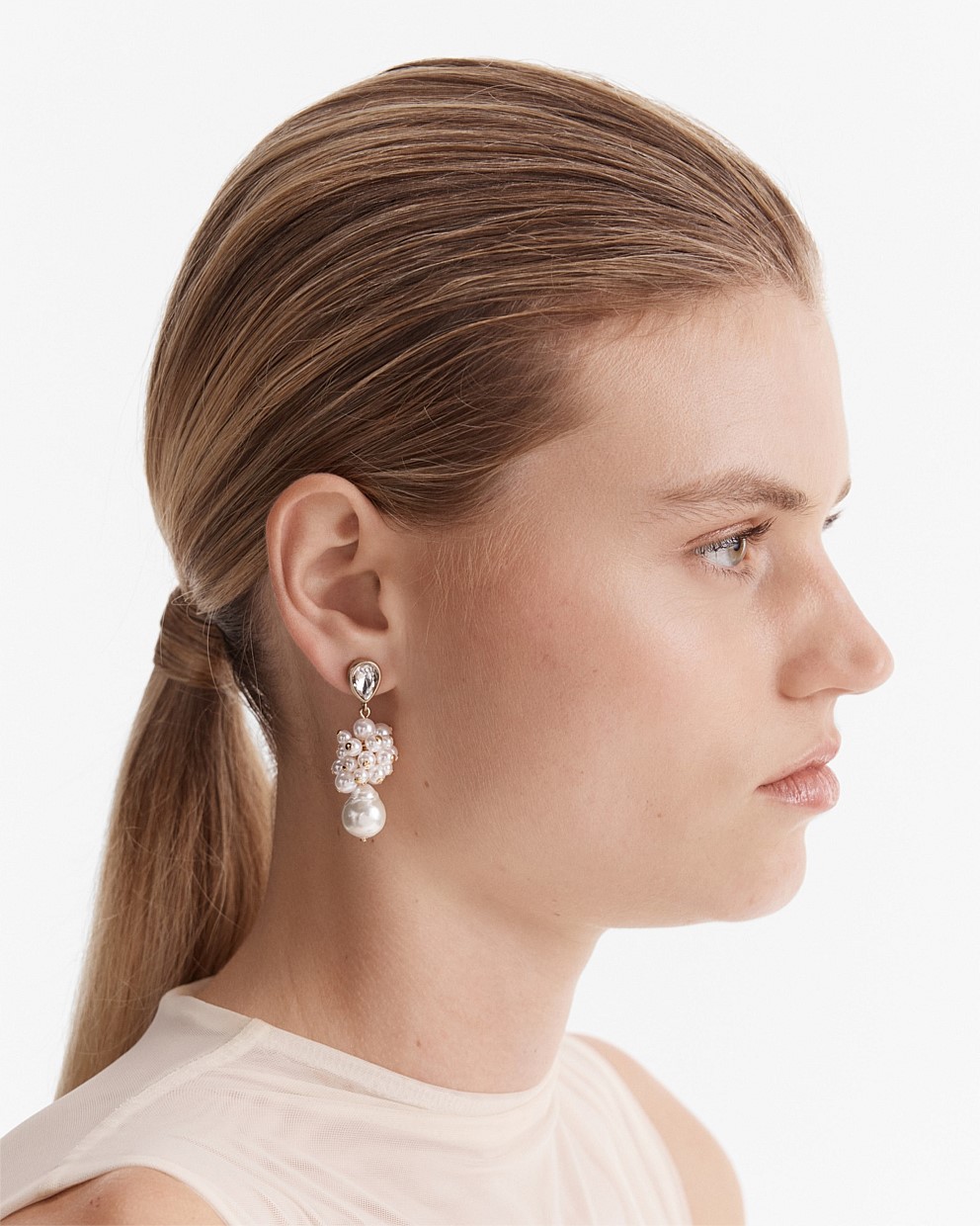 Bubbly Pearl Drop Earrings