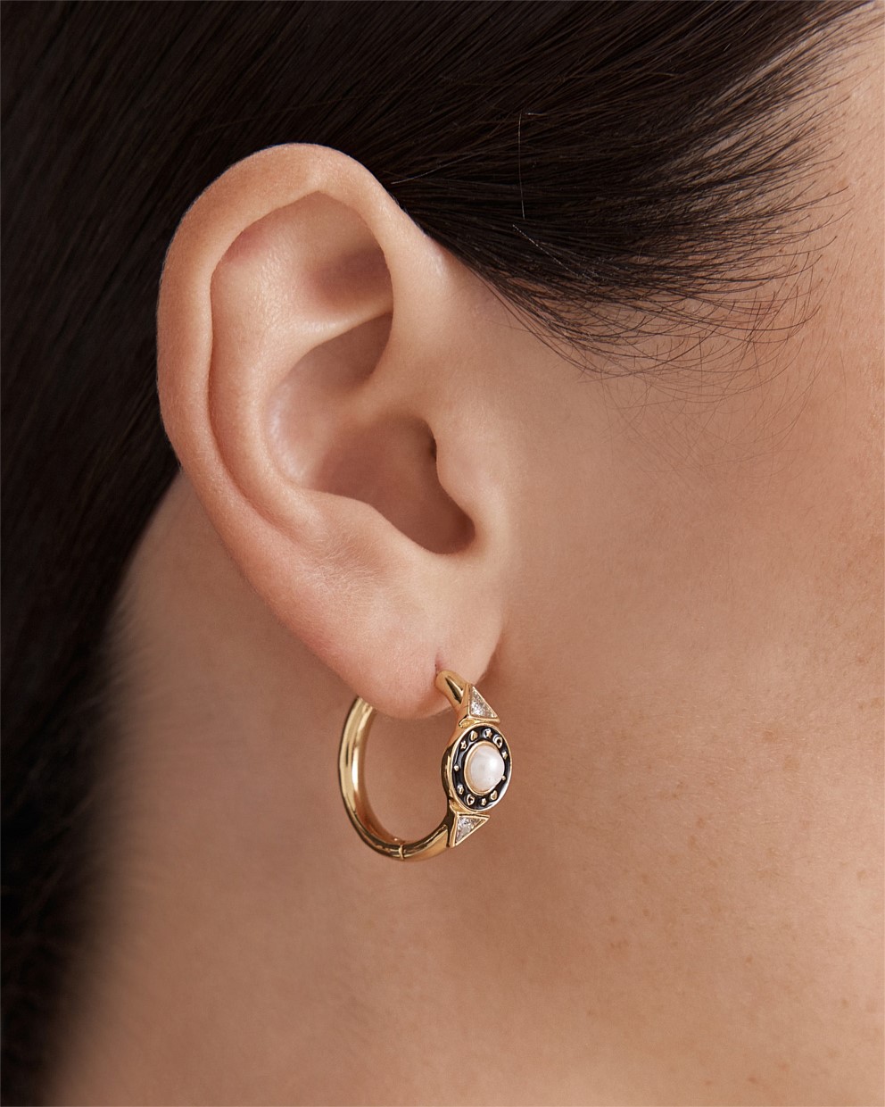 Ring Ring Huggie Hoop Earrings