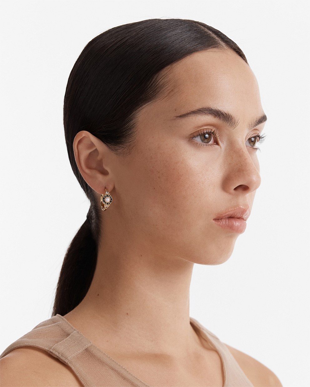 Ring Ring Huggie Hoop Earrings