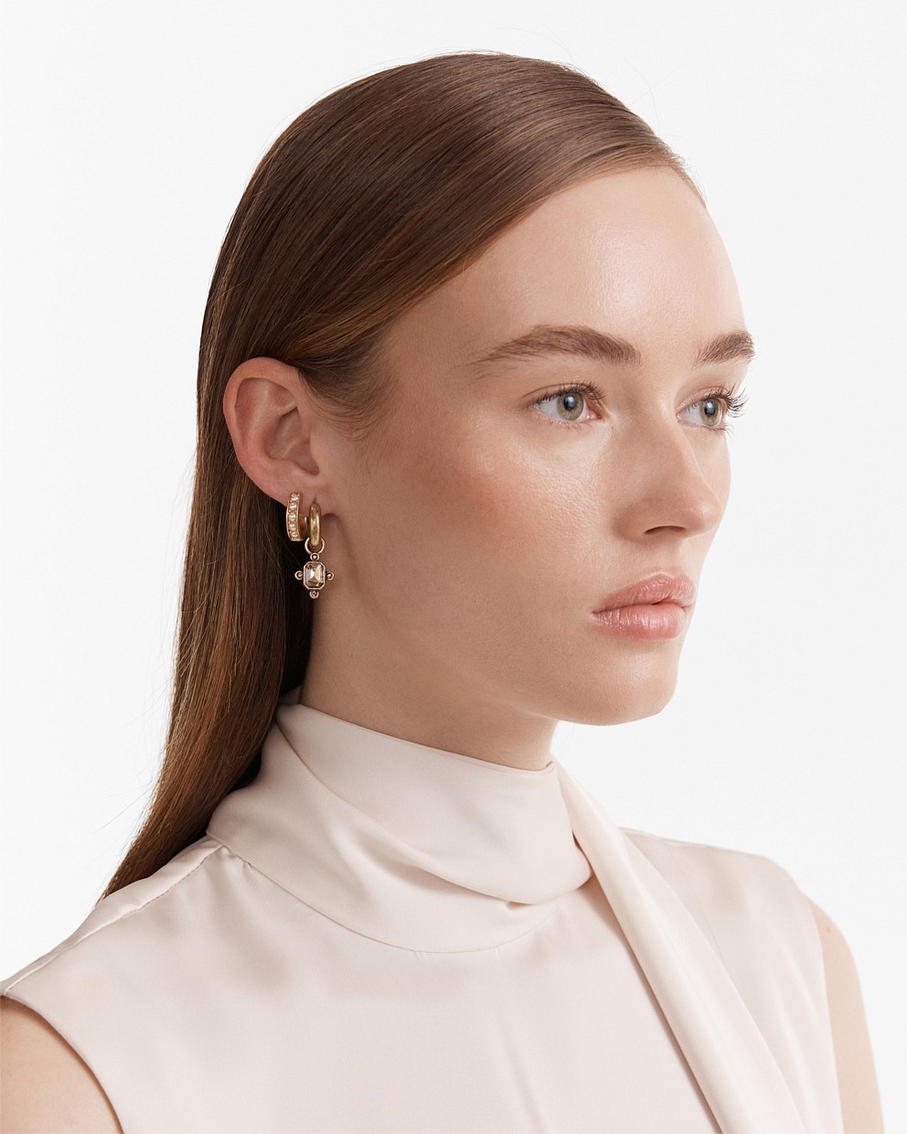 Demeanour Huggie Hoop Earrings