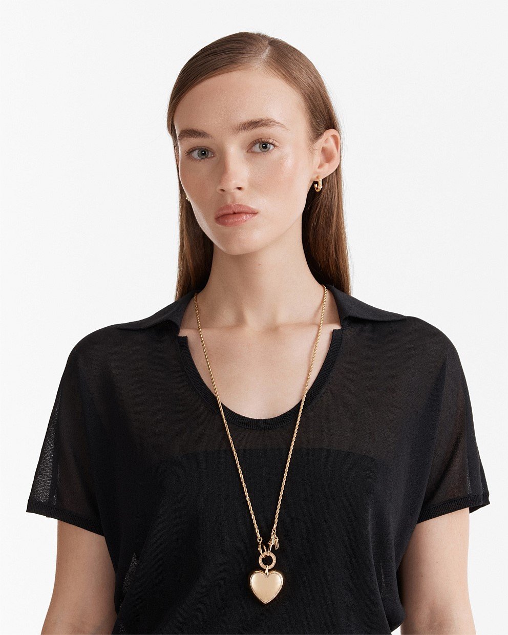 Pave Heart Necklace
