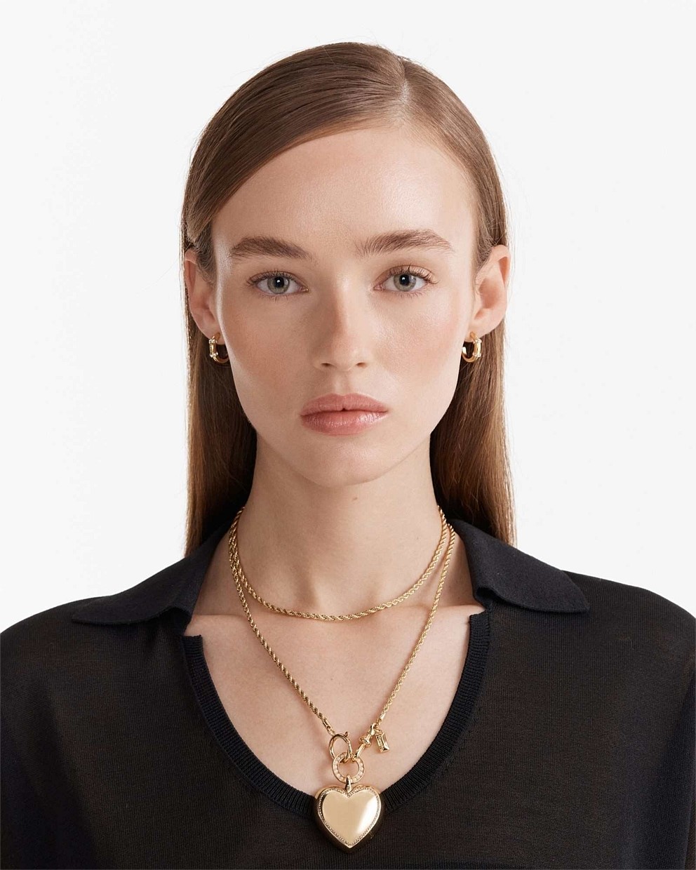 Pave Heart Necklace