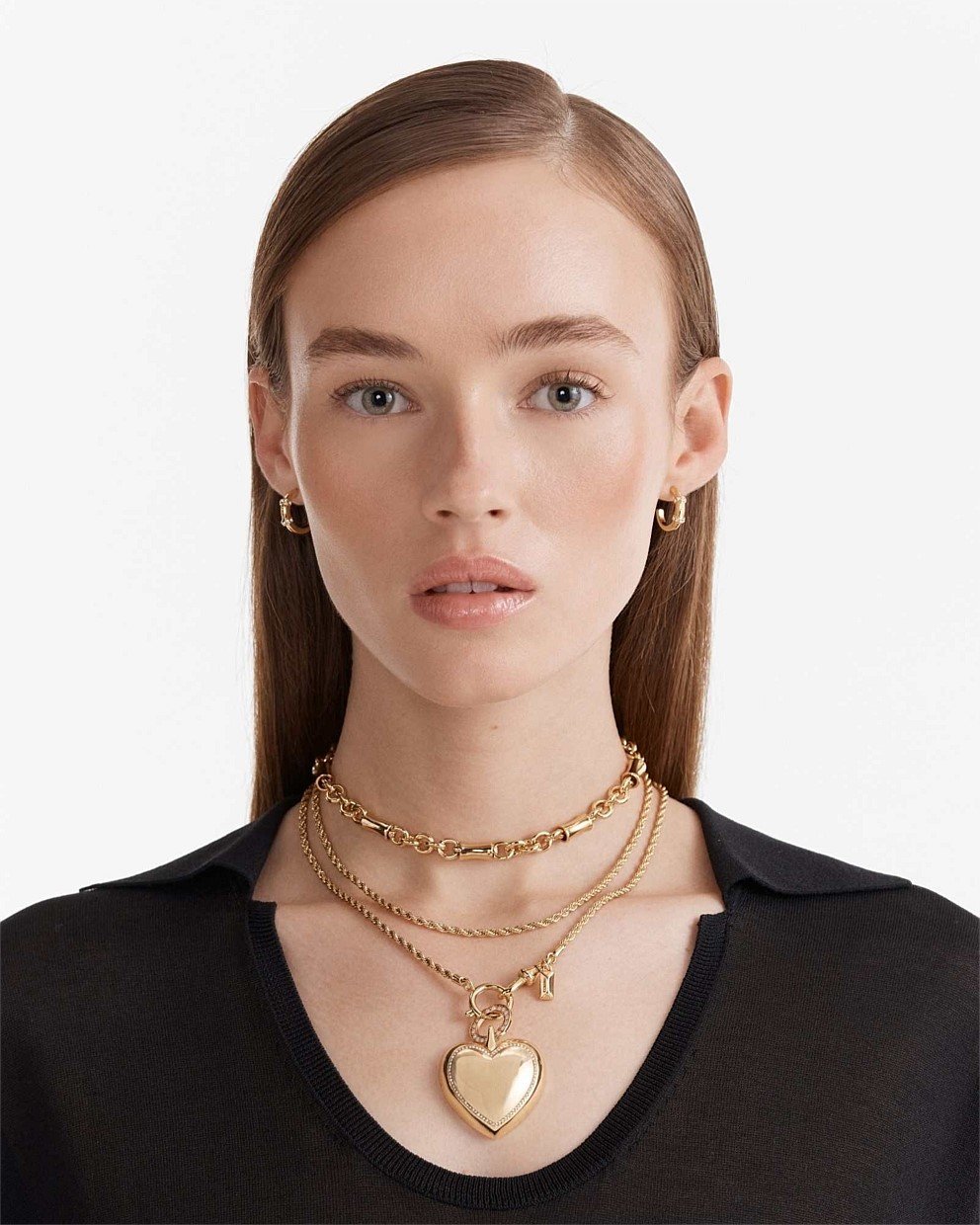 Pave Heart Necklace