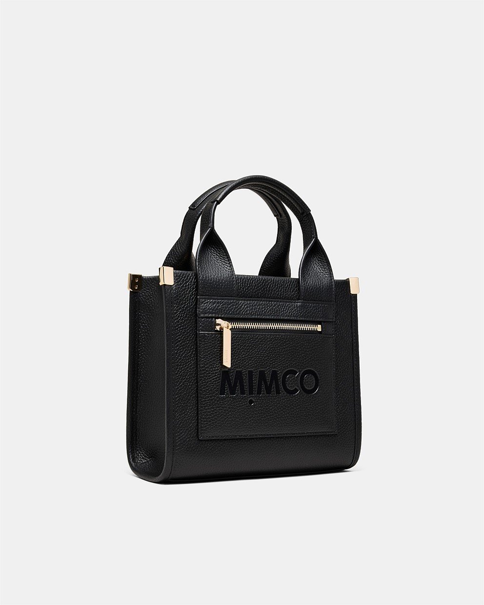 Patch Leather Mini Tote Bag