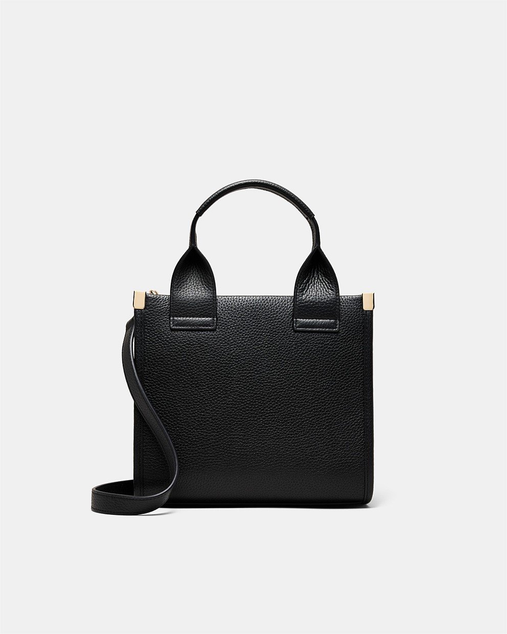 Patch Leather Mini Tote Bag