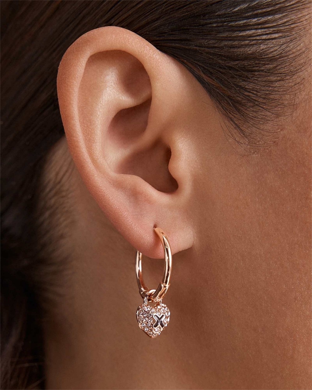 Adorbs Heart Hoop Earrings