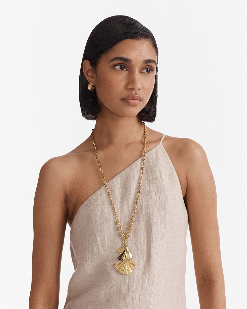 Fold Long Necklace