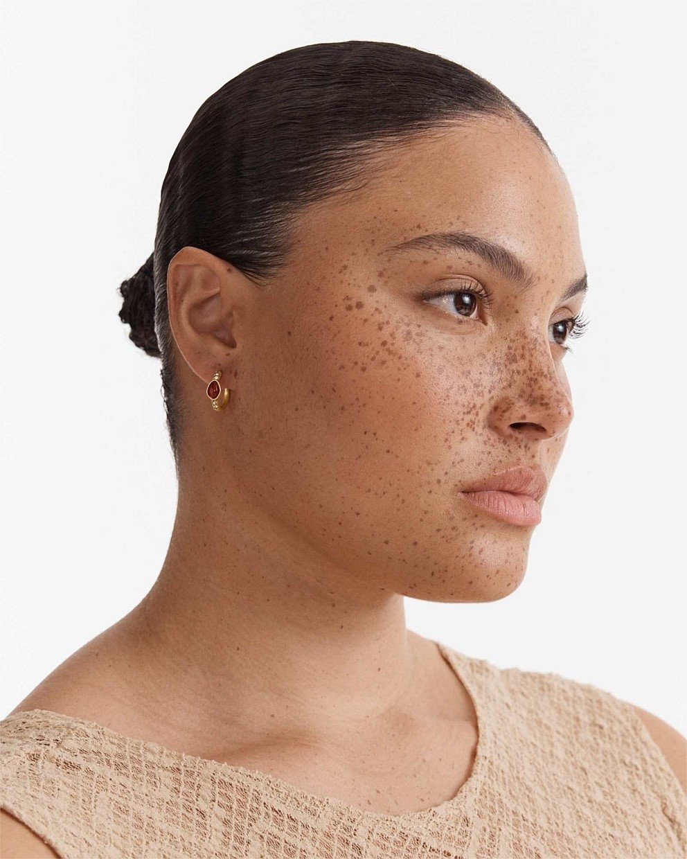 Pebble Huggie Hoop Earrings