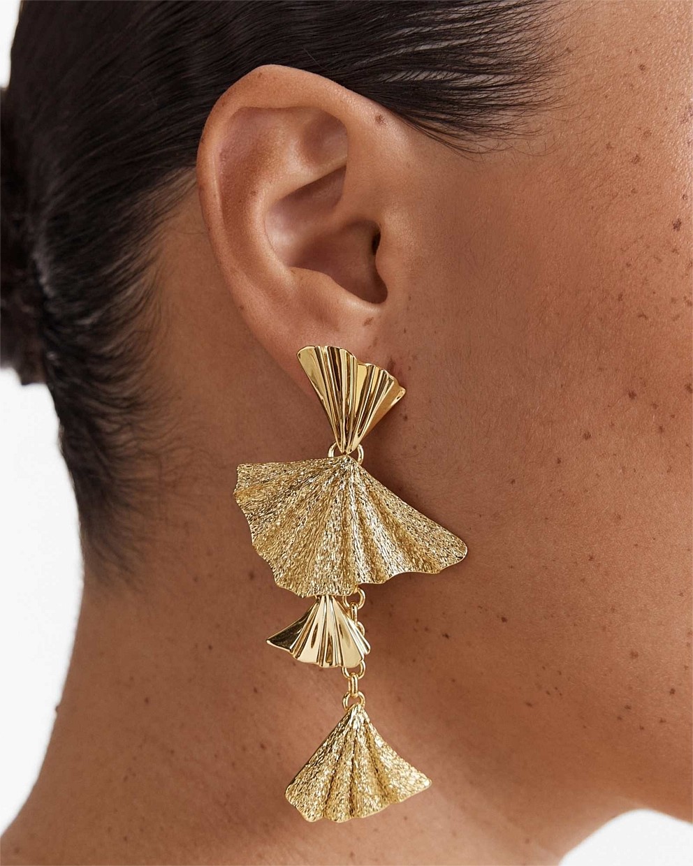 Fold Charm Drop Earrings