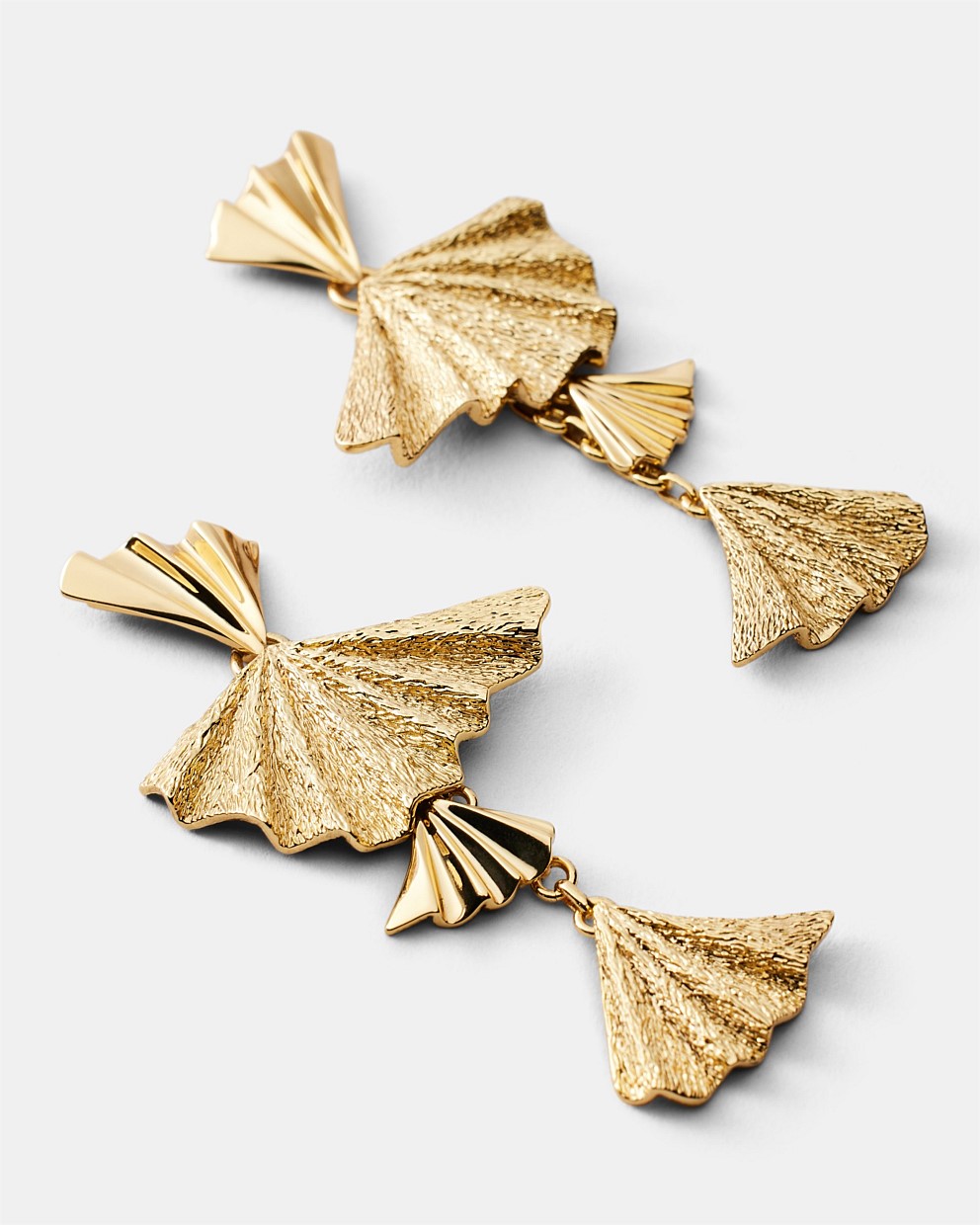 Fold Charm Drop Earrings