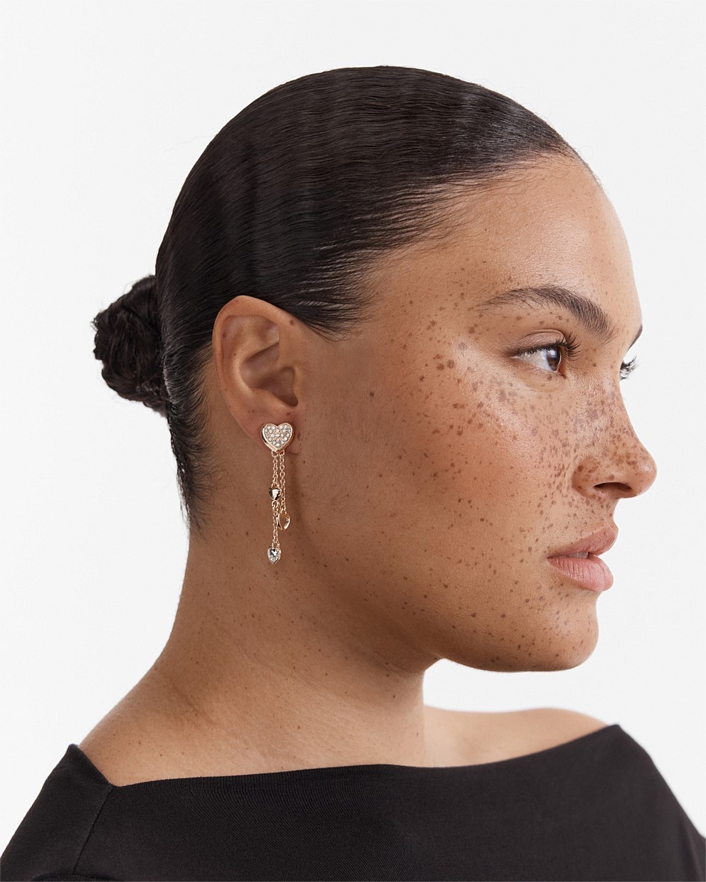Lovely Heart Drop Earrings