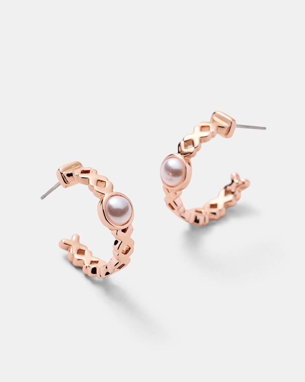 Essense Pearl Hoop Earrings