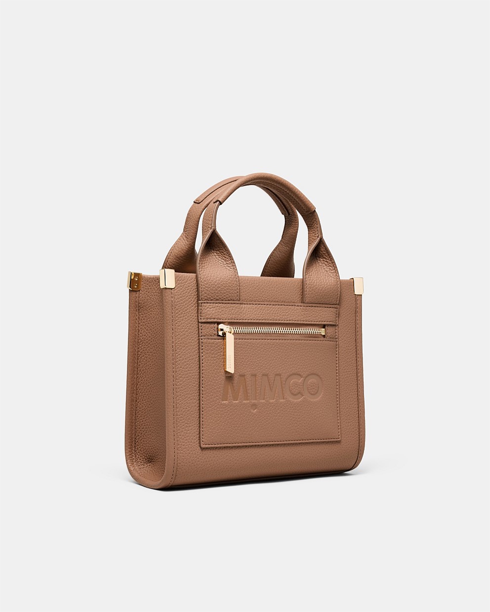 Patch Leather Mini Tote Bag