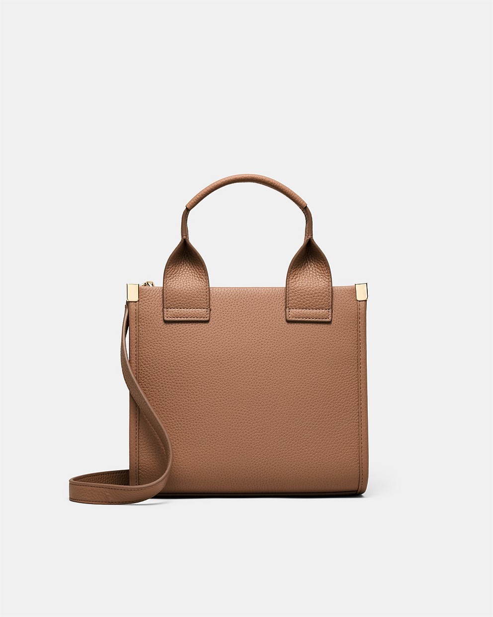 Patch Leather Mini Tote Bag