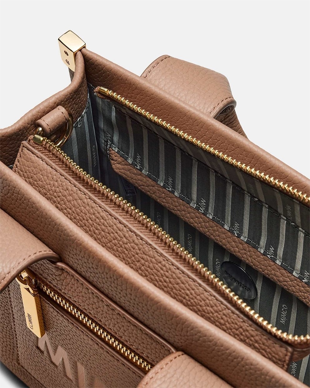 Patch Leather Mini Tote Bag