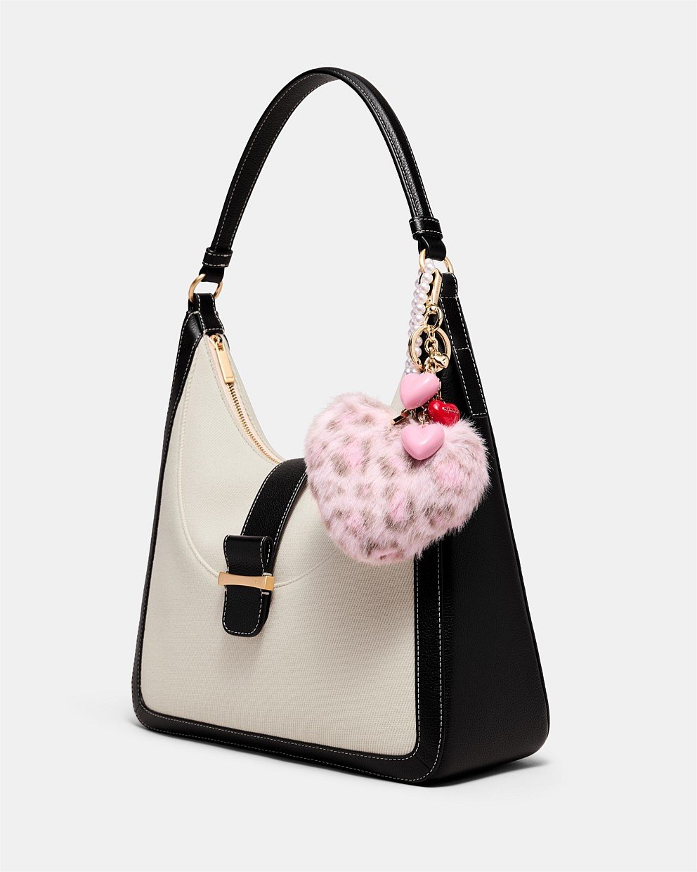 Pearl Heart Bag Charm