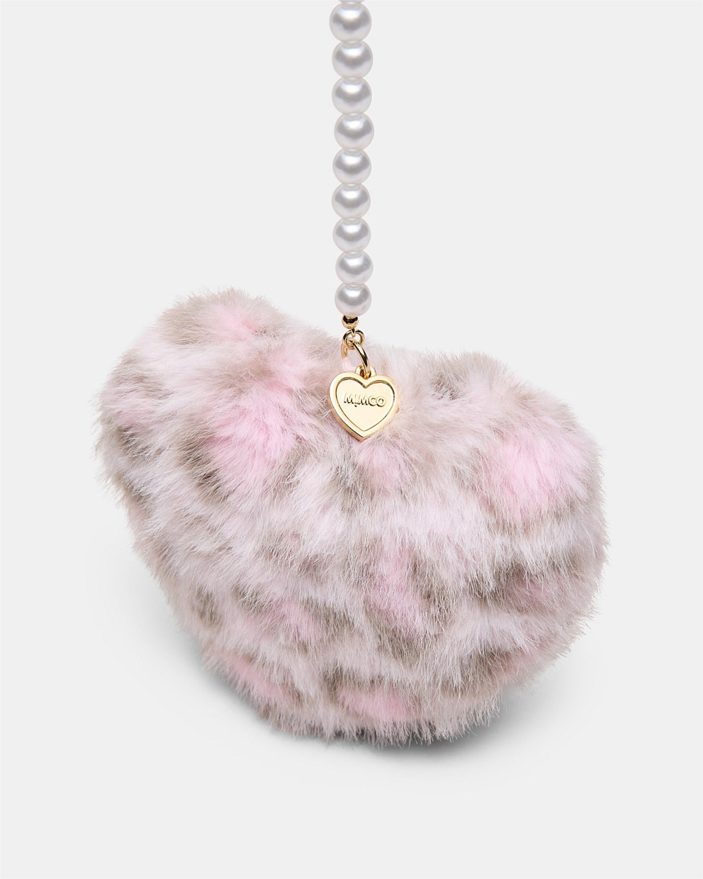 Pearl Heart Bag Charm