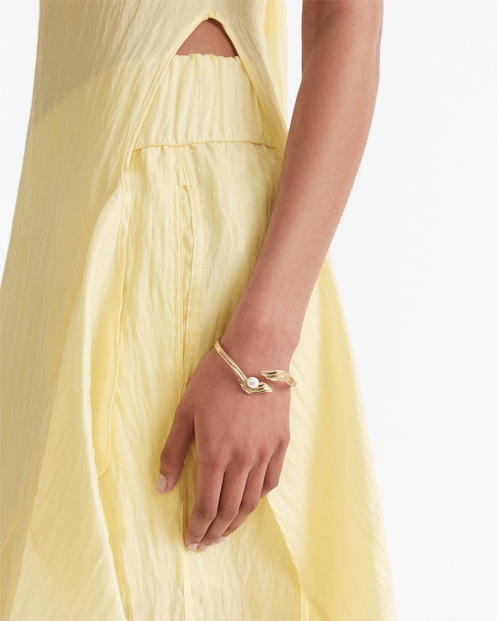 Gaia Pearl Cuff Bracelet