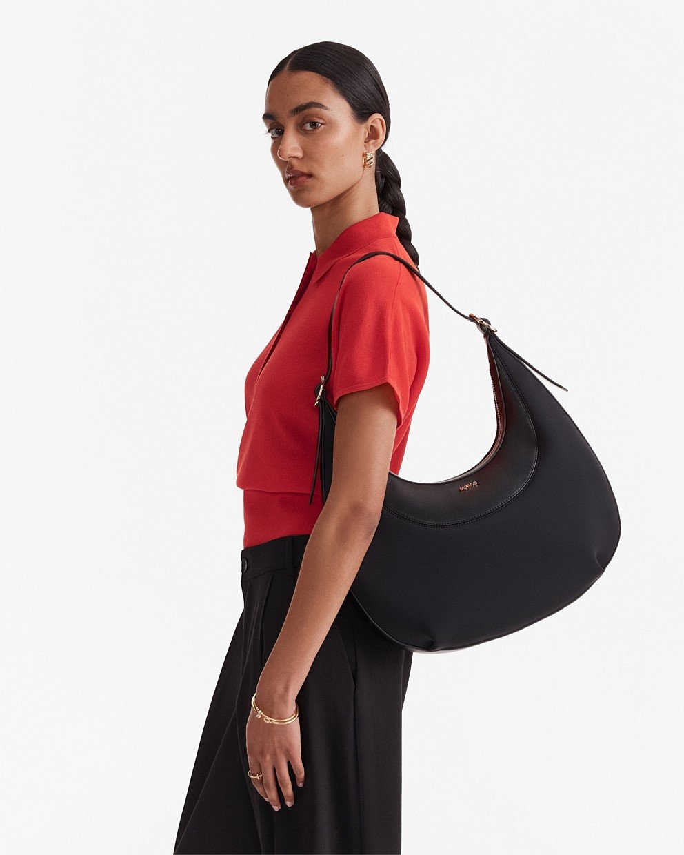Elara Crescent Hobo Bag